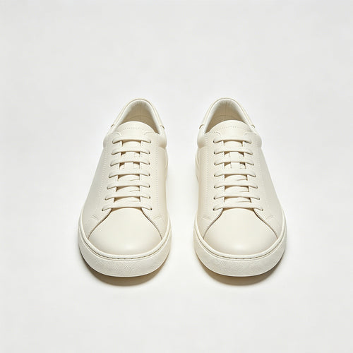 RIY Off-White Leather Casual Sneakers --- 38 size